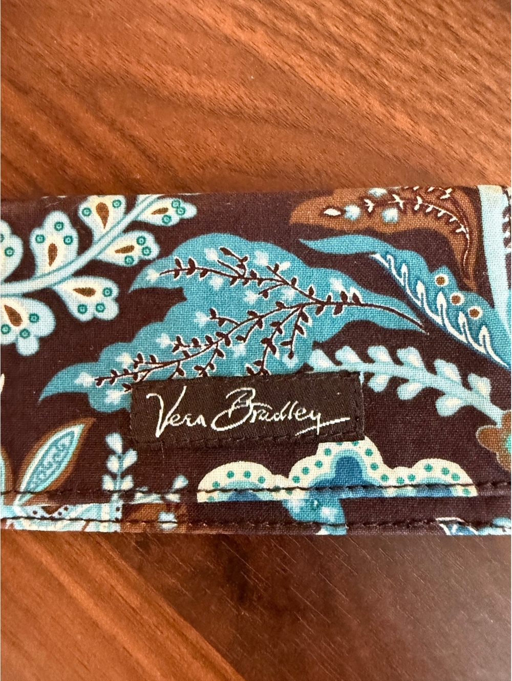 Vera Bradley Floral Patterned Fabric Card Holder Wallet